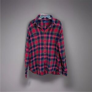 Polo Ralph Lauren Plaid Casual Button Down Shirt Size Medium